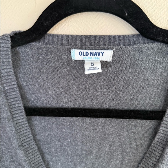 Old Navy Gray Knit Cardigan Sweater - Picture 4 of 5